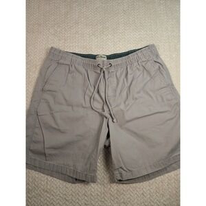 L.L. Bean Mens Comfort Camp Shorts Drawstring Elastic Waist Gray Casual‎